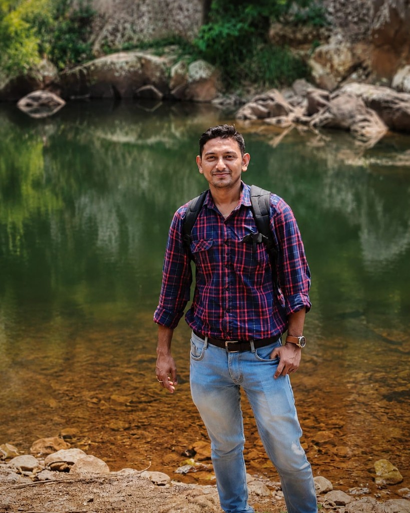 Saikat Maity on fieldwork